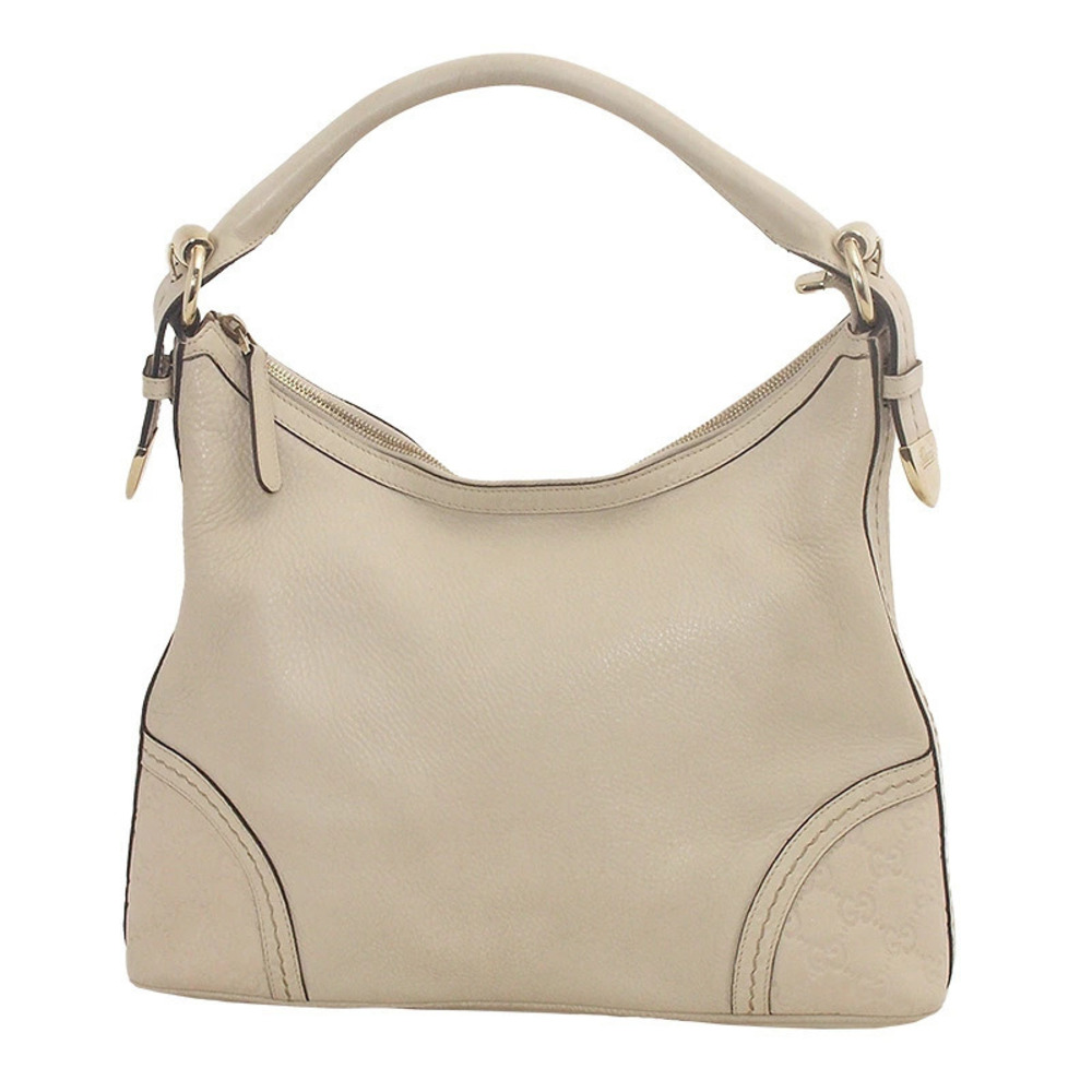 Gucci Guccissima Hobo Shoulder Bag Leather Tan